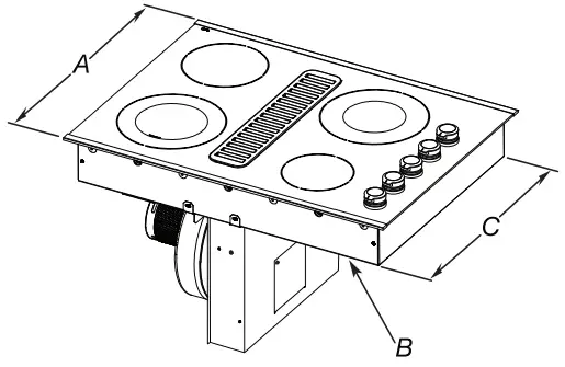 KitchenAid W11439180C 30 Inch and 36 Inch Electric Downdraft Cooktop-fig2