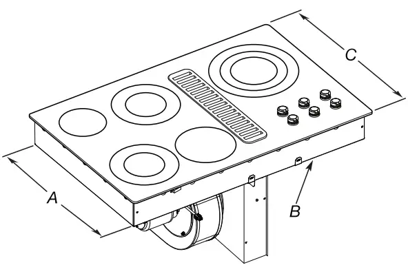KitchenAid W11439180C 30 Inch and 36 Inch Electric Downdraft Cooktop-fig4