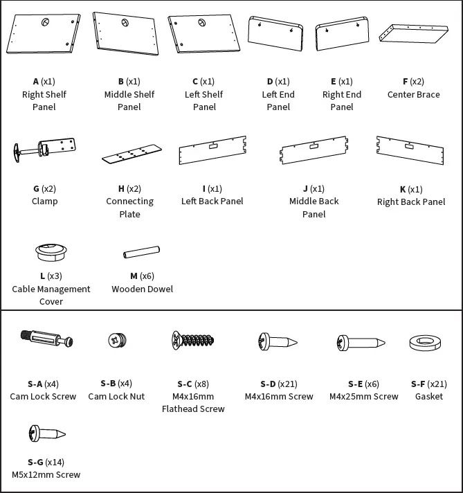 VIVO STAND-SHELF60B Clamp-on 60” Shelf Compartment Monitor Riser FIG (2)