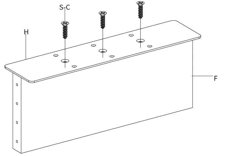 VIVO STAND-SHELF60B Clamp-on 60” Shelf Compartment Monitor Riser FIG (4)