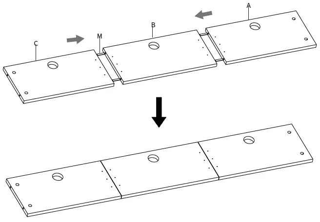 VIVO STAND-SHELF60B Clamp-on 60” Shelf Compartment Monitor Riser FIG (5)