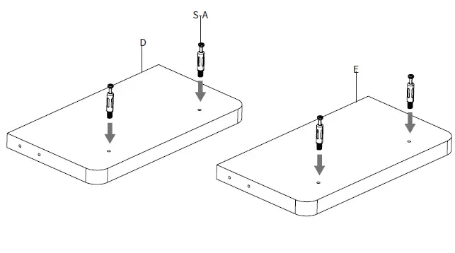 VIVO STAND-SHELF60B Clamp-on 60” Shelf Compartment Monitor Riser FIG (7)