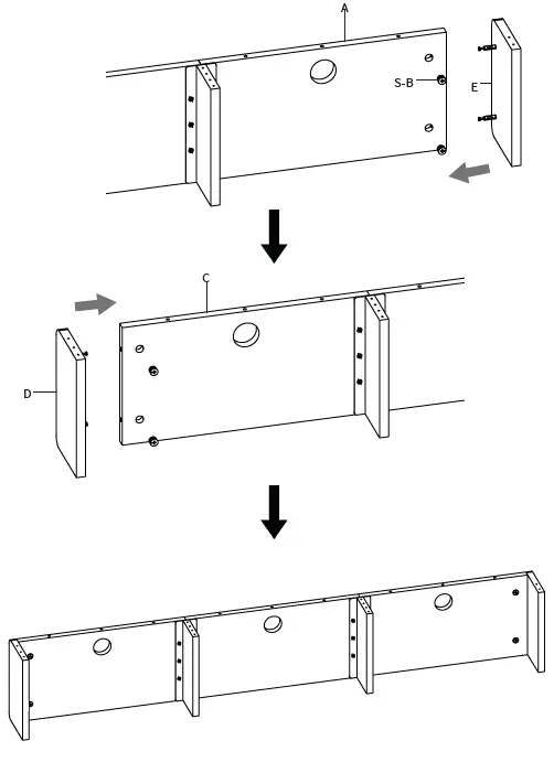 VIVO STAND-SHELF60B Clamp-on 60” Shelf Compartment Monitor Riser FIG (8)