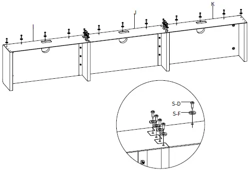 VIVO STAND-SHELF60B Clamp-on 60” Shelf Compartment Monitor Riser FIG (9)