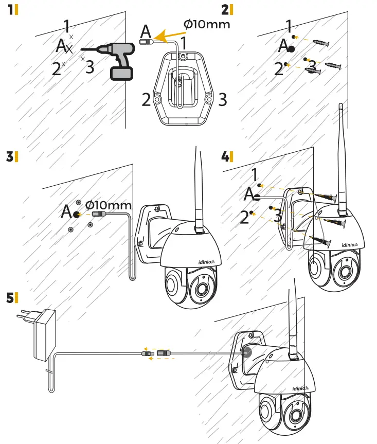 idinio 140103 Full HD WiFi Outdoor Pan-Tilt Camera - fig 3