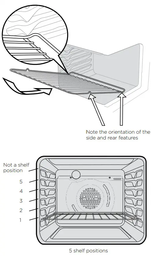 Westinghouse 60cm Upright Cooker - Fitting oven shelves