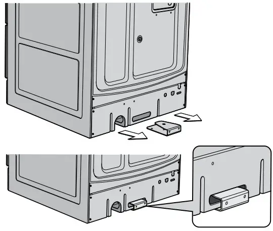 Westinghouse 60cm Upright Cooker - Fixing anti-tilt bracket