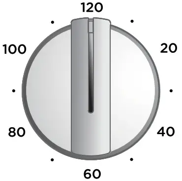 Westinghouse 60cm Upright Cooker-Operating your 120 minute