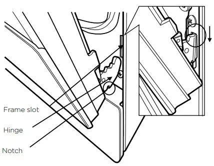 Westinghouse 60cm Upright Cooker - Replacing the oven door 3