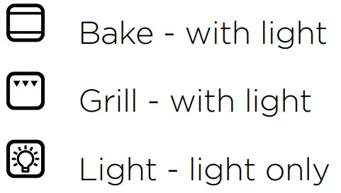 Westinghouse 60cm Upright Cooker - Sets oven functions