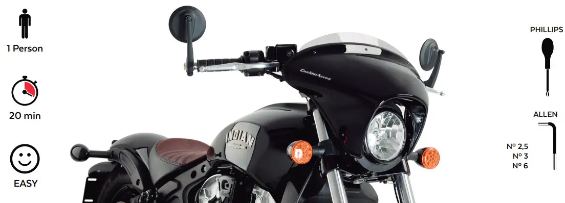 Puig 21073 Motorcycle Accessories Indian SCOUT BOBBER 2020 -