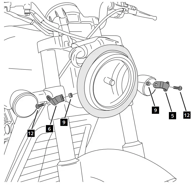 Puig 21073 Motorcycle Accessories Indian SCOUT BOBBER 2020 - MONTAJE