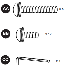 Style SELECTIONS FZS71014L 2PC Loveseat and Coffee Table Set - 3
