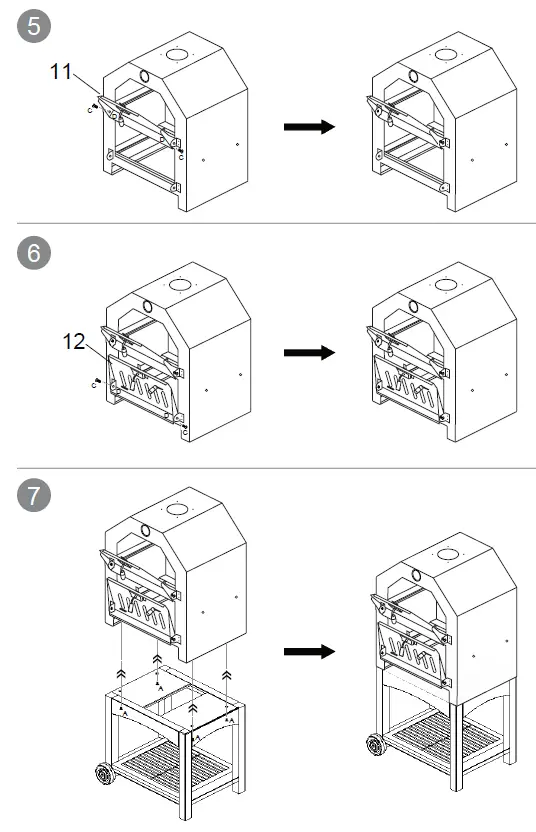 THE HOME DEPOT CX523PO Stand Alone Wood Charcoal Grill Garden Outdoor 3