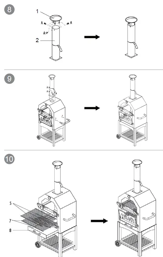 THE HOME DEPOT CX523PO Stand Alone Wood Charcoal Grill Garden Outdoor 4