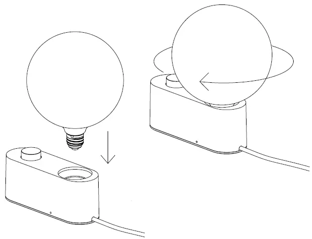 tala Sphere IV E26 Alumina Table Lamp 1