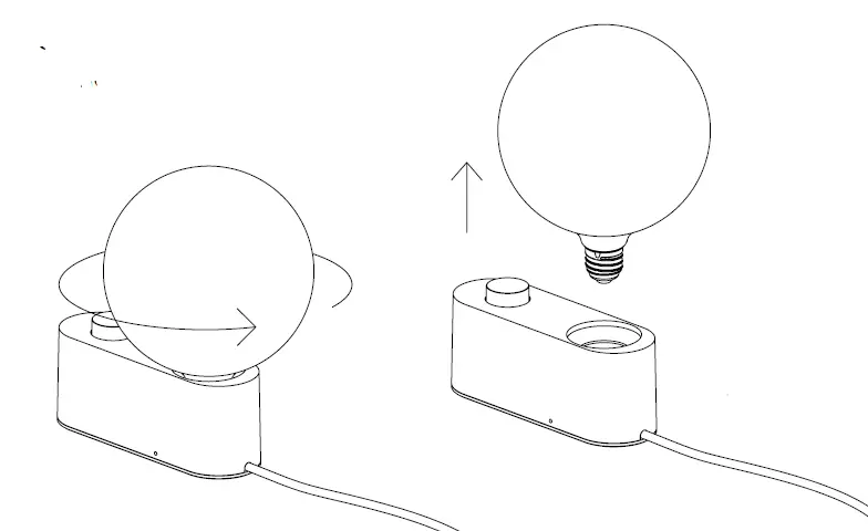 tala Sphere IV E26 Alumina Table Lamp 4
