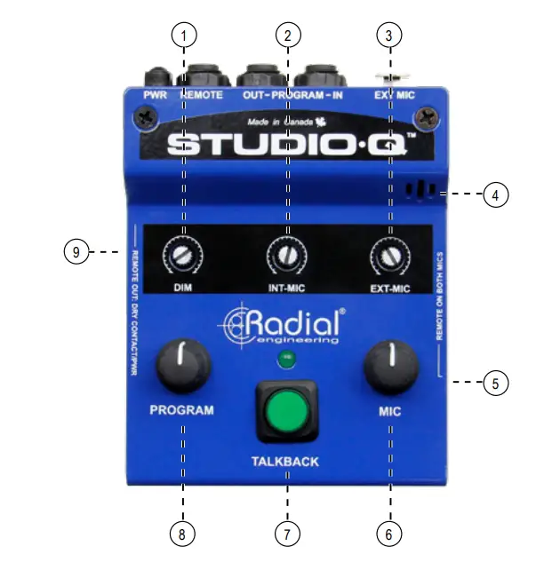 Radial-Studio-Q-Talkback-Interface-with-Built-In Mic-2