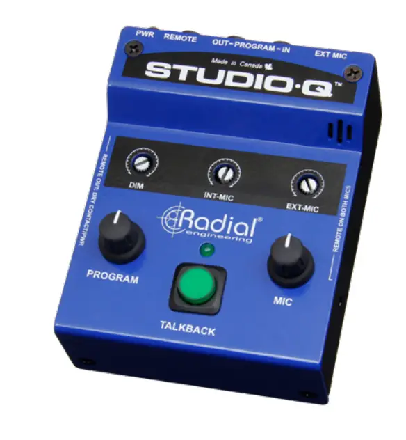Radial-Studio-Q-Talkback-Interface-with-Built-In Mic