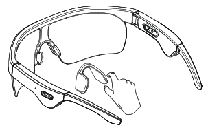 dyplay Sports Bluetooth Glasses - pads