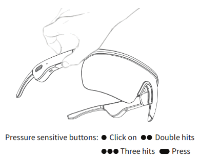 dyplay Sports Bluetooth Glasses - pads1