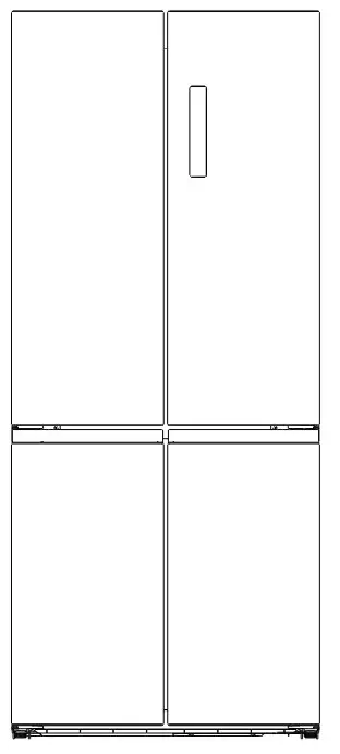 Euromaid EFD474S 474L French Door -