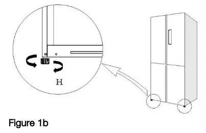 Euromaid EFD474S 474L French Door - front of the