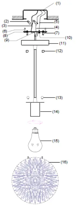 ACCLAIM LIGHTING BP6009 Luminary Large Pendant-fig2