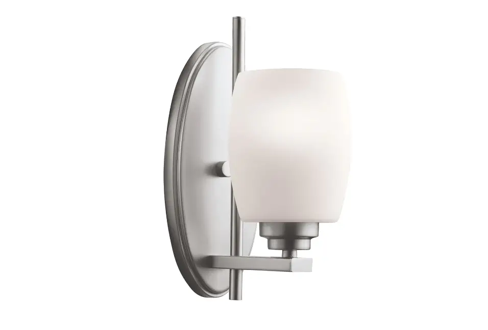 Kichler 5096ni Eileen 4.5-inch 1-light Brushed Nickel Modern-contemporary Vanity Light Installation Guide Kichler 5096ni Eileen 4.5-inch 1-light Brushed Nickel Modern-contemporary Vanity Light Installation Guide