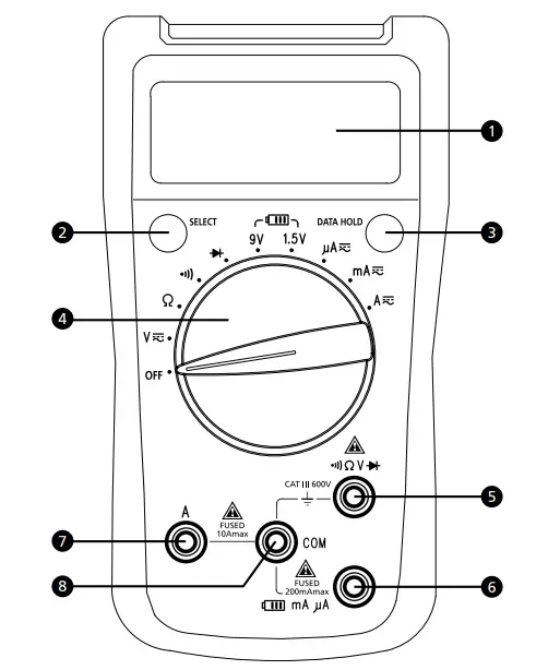 AMPROBE-AM-500-Compact-and-Durable-Autoranging-Multimeter-fig-1