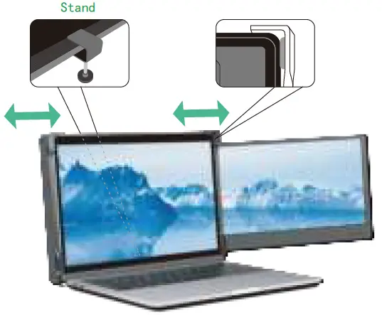 Alecewey P1 Portable Monitor for Laptop Screen 04