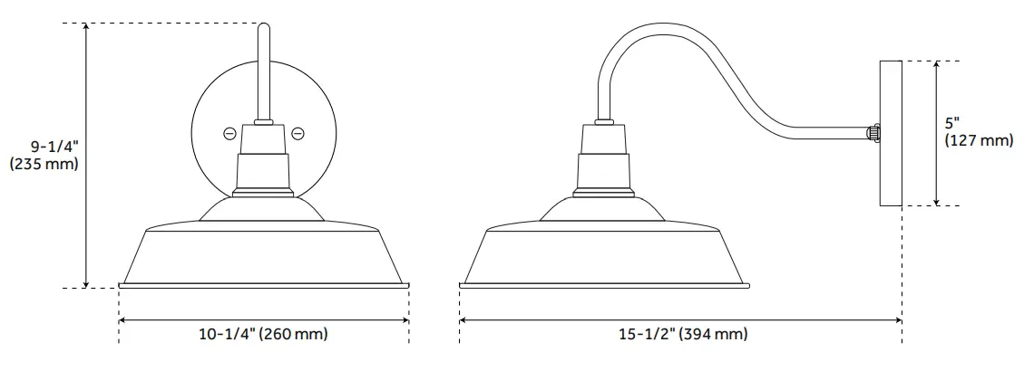 PARK HARBOR 944726 Wetherburn Outdoor Entrance Wall Sconce Single Light - fig