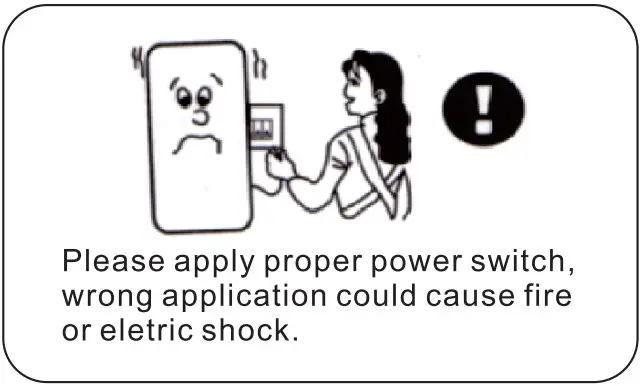 Apply proper power switch