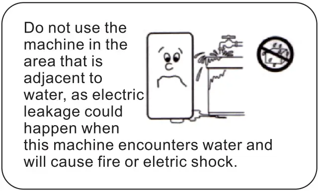 Do not use adjacent water