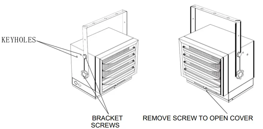 THERMO SPHERE EH-4604B Heavy-Duty Fan-Force Ceiling-Mount Heater - figure 4