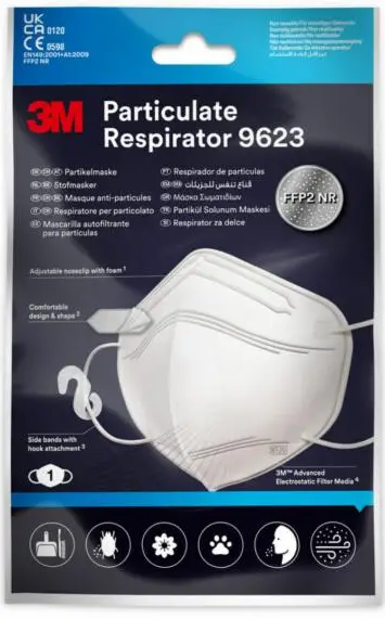 3M Particulate Respirator 9623 Mask