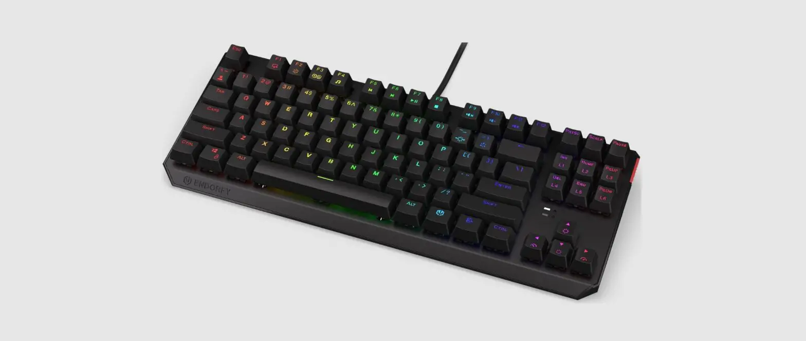 Endorfy Ey5a001 Thocky Tkl Mechanical Gaming Keyboard Instruction Manual