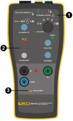 FLUKE FEV100 Electrical Vehicle Charging Station Test Adapter f1