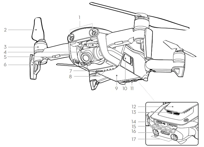 dji Mavic Air Remote Controller Quadcopter - 1