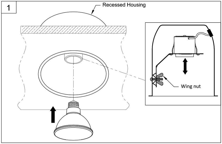PROGRESS LIGHTING 93158465 4 Inch Satin White Recessed Wall Washer Trim - 2