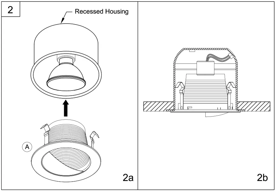 PROGRESS LIGHTING 93158465 4 Inch Satin White Recessed Wall Washer Trim - 3