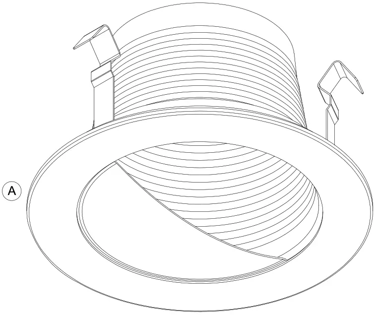 PROGRESS LIGHTING 93158465 4 Inch Satin White Recessed Wall Washer Trim