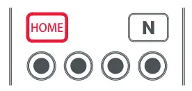 ONE FOR ALL URC7115 Universal Remote -home key