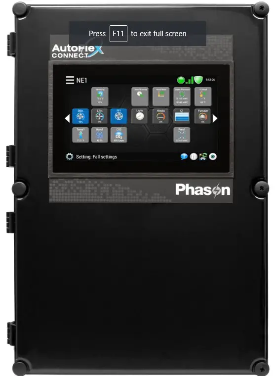 Phason AutoFlex Connect II Control System
