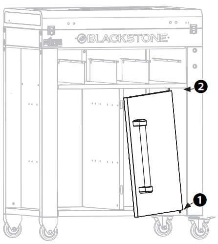 BLACKSTONE 1948 Pro Series Prep Serve and Store Cart - fig 17