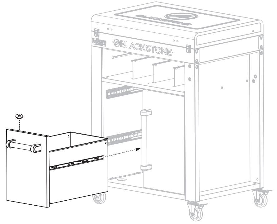 BLACKSTONE 1948 Pro Series Prep Serve and Store Cart - fig 20