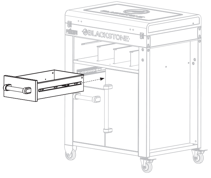 BLACKSTONE 1948 Pro Series Prep Serve and Store Cart - fig 22