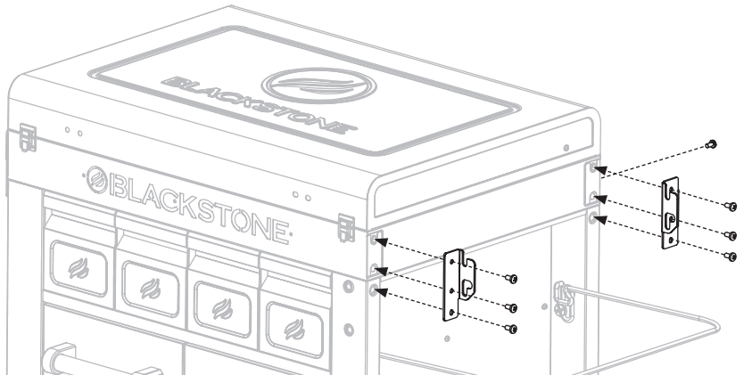 BLACKSTONE 1948 Pro Series Prep Serve and Store Cart - fig 28