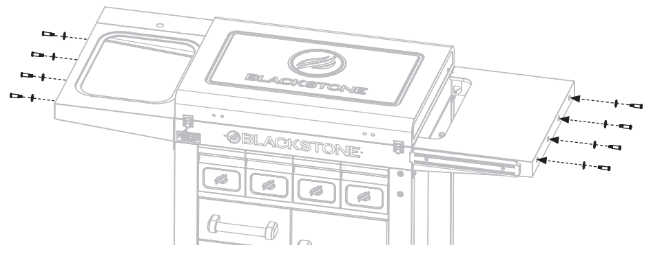 BLACKSTONE 1948 Pro Series Prep Serve and Store Cart - fig 34