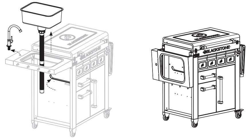BLACKSTONE 1948 Pro Series Prep Serve and Store Cart - fig 47